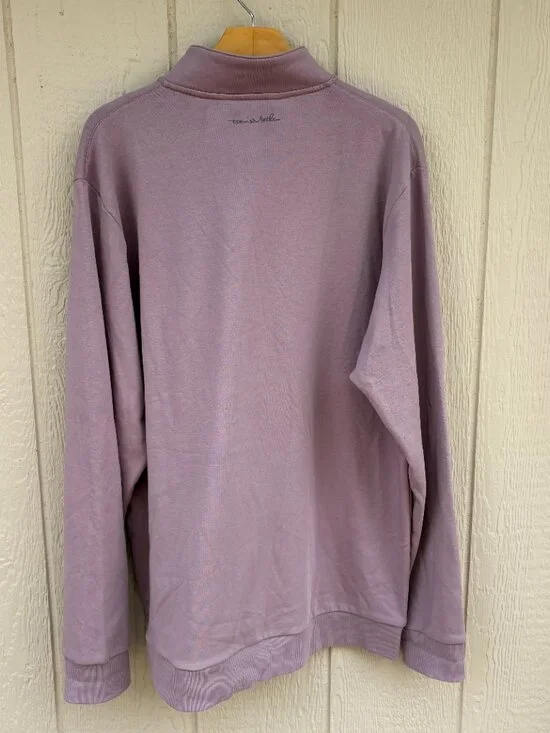 Travis Mathew Cloud 2.0 Quarter Zip Sweater Men's XL Powder Blue Elderberry Golf - Picture 8 of 15